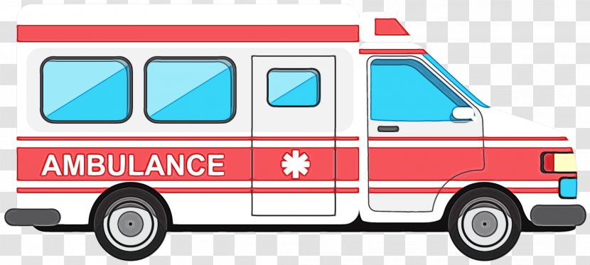 Ambulance Cartoon - Freight Transport - Microvan Truck Transparent PNG