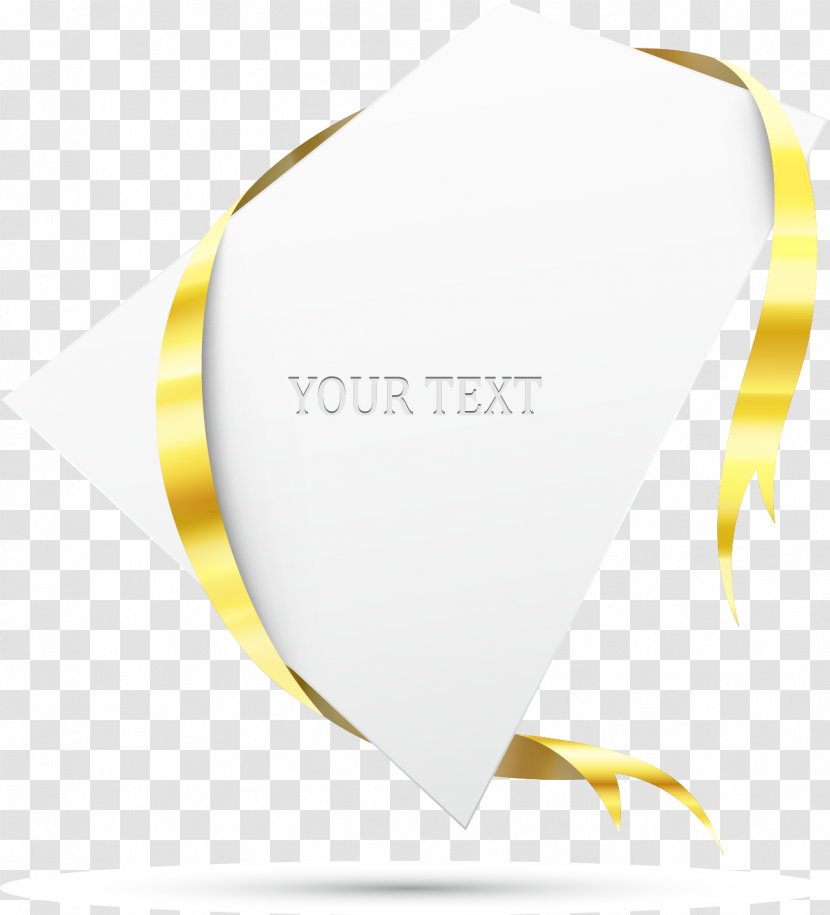 Ribbon Icon - Yellow - Golden Transparent PNG