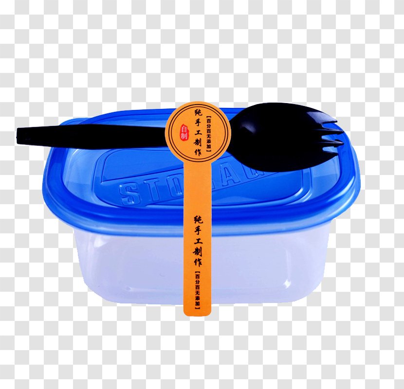 Take-out Box Plastic Bento - Taobao - With Fork Material Transparent PNG