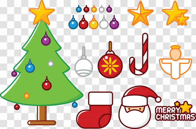 Euclidean Vector Christmas Tree Element - Holiday - Various Decorative Elements Transparent PNG