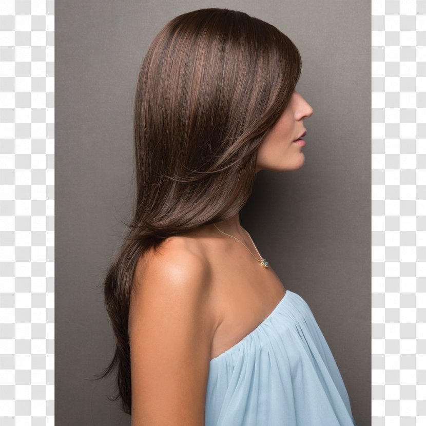 Wig Brown Hair Bangs Coloring - Beauty Parlour Transparent PNG