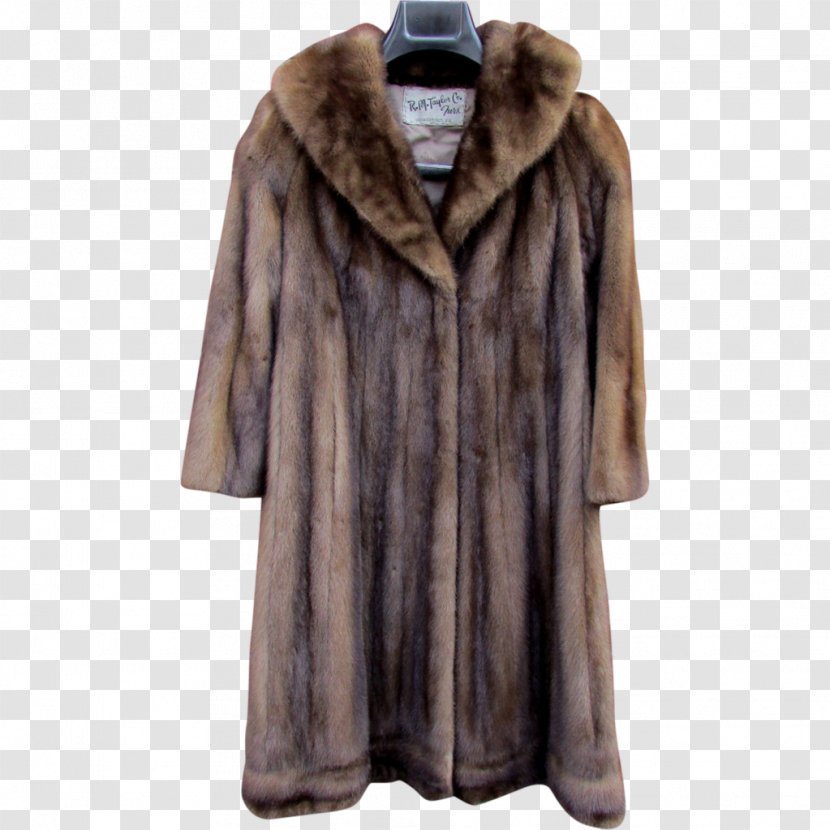 Fur Clothing American Mink Coat - Overcoat - Fox Transparent PNG