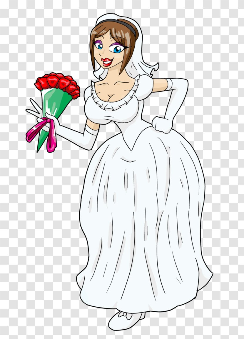 Wedding Invitation Bride Marriage Clip Art - Silhouette - Cartoon Transparent PNG