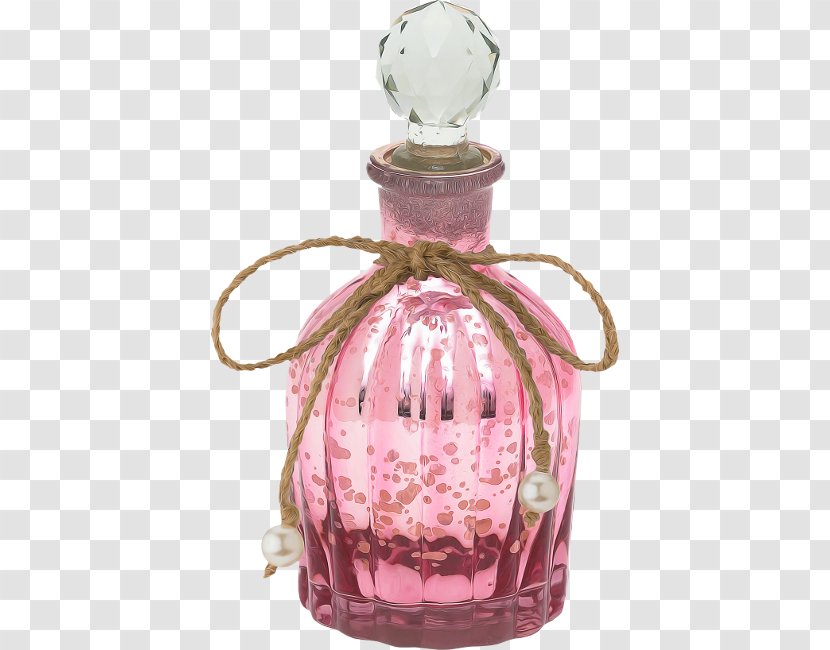 Pink Background - Glass Bottle - Magenta Cosmetics Transparent PNG
