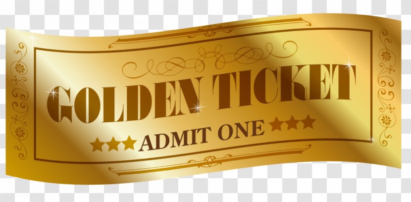 Willy Wonka Golden Ticket YouTube Raffle - Youtube Transparent PNG