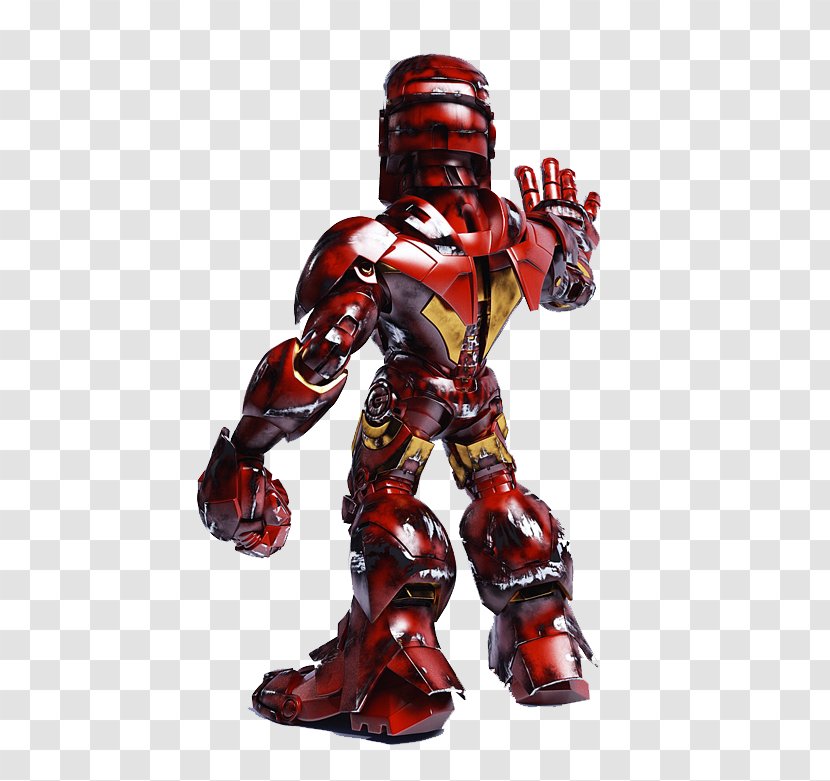 The Iron Man Cartoon Superhero - Fictional Character - Standing Transparent PNG