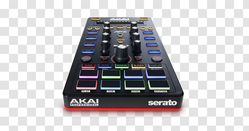 Akai Professional AFX DJ Controller Disc Jockey MIDI Controllers - Electronic Musical Instrument - Vestax Transparent PNG