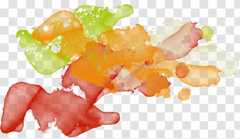 Paintbrush Watercolor Painting - Transparency And Translucency - Actively Scraping Transparent PNG