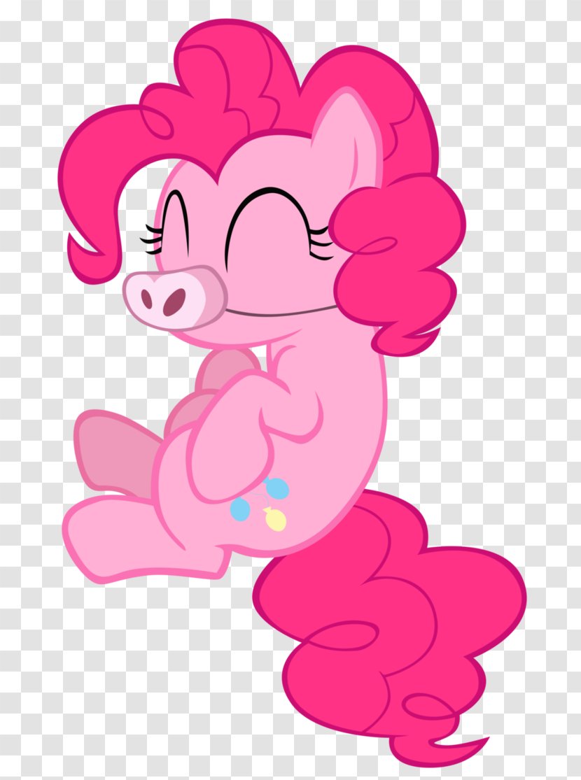 Pinkie Pie Character - Silhouette - Watercolor Transparent PNG