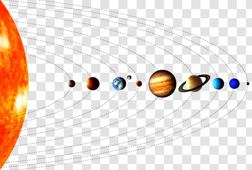 Planet Solar System Venus Mercury - Galaxy - Nine Planets Transparent PNG