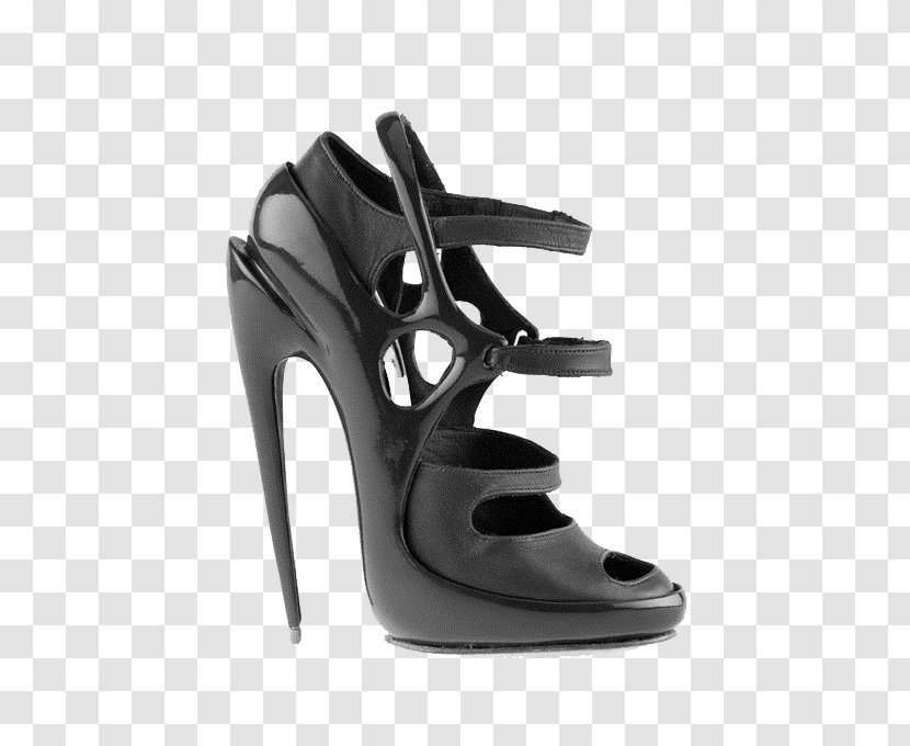 Royal College Of Art Shoe Footwear Sculpture - Black Simple High Heels Transparent PNG