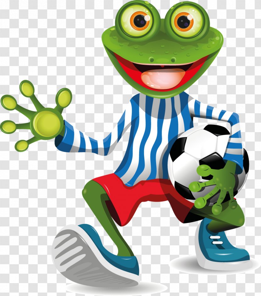 Frog Football Player - Amphibian Transparent PNG
