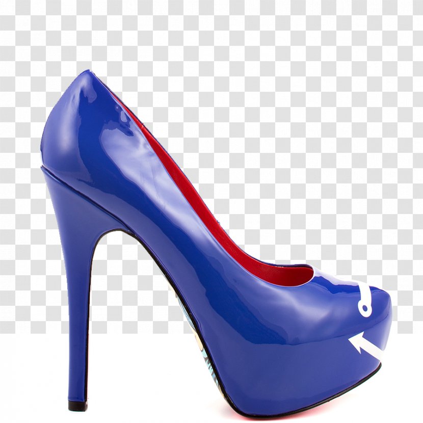 United Kingdom Court Shoe Heel Blue - Anchor Transparent PNG