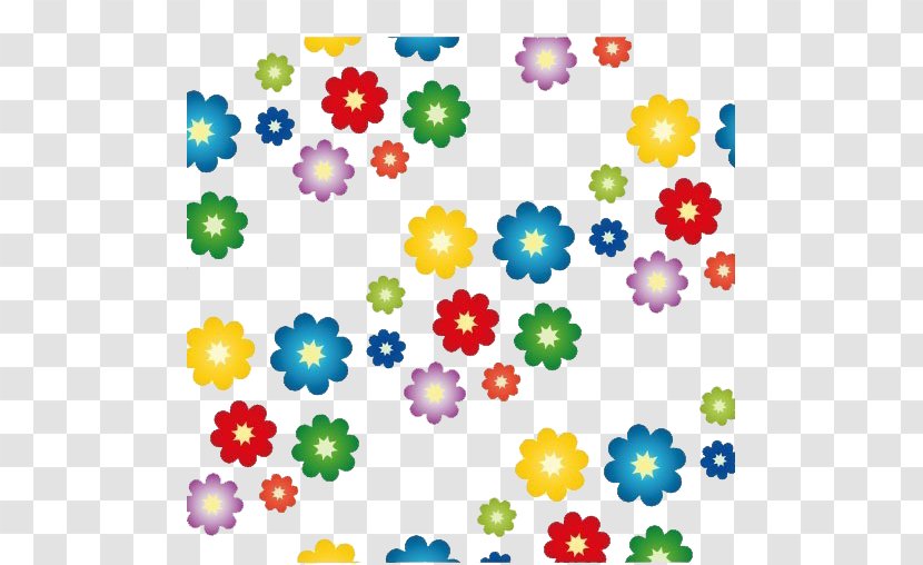 Flower Euclidean Vector Motif - Point - Colorful Plum Blossom Pattern Transparent PNG