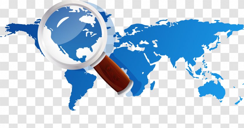 Globe World Map Wall Decal - Decorative Arts - Vector Magnifying Glass Transparent PNG