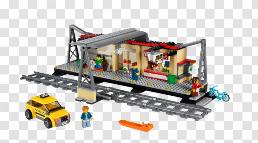 LEGO 60050 City Train Station Rail Transport 60052 Cargo - Conductor - Custom Lego Cities Transparent PNG