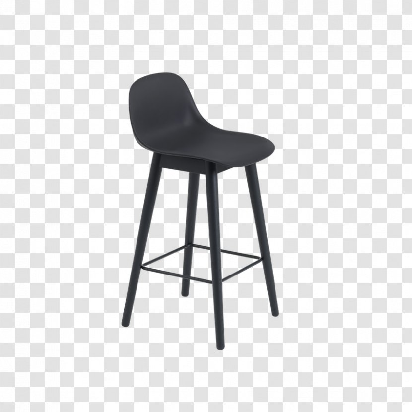 Bar Stool Muuto Seat Table - Fiber - Four Legs Transparent PNG