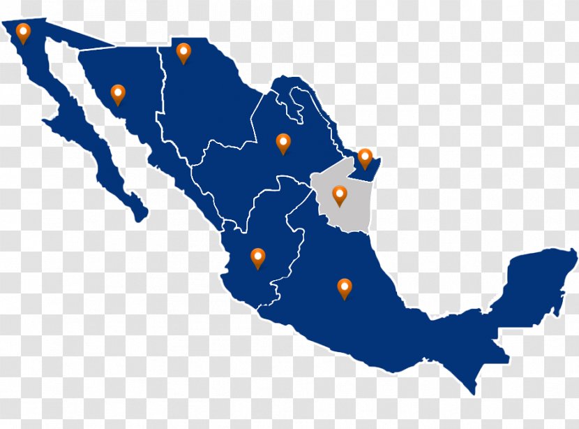 Mexico Vector Map - Contour Line Transparent PNG