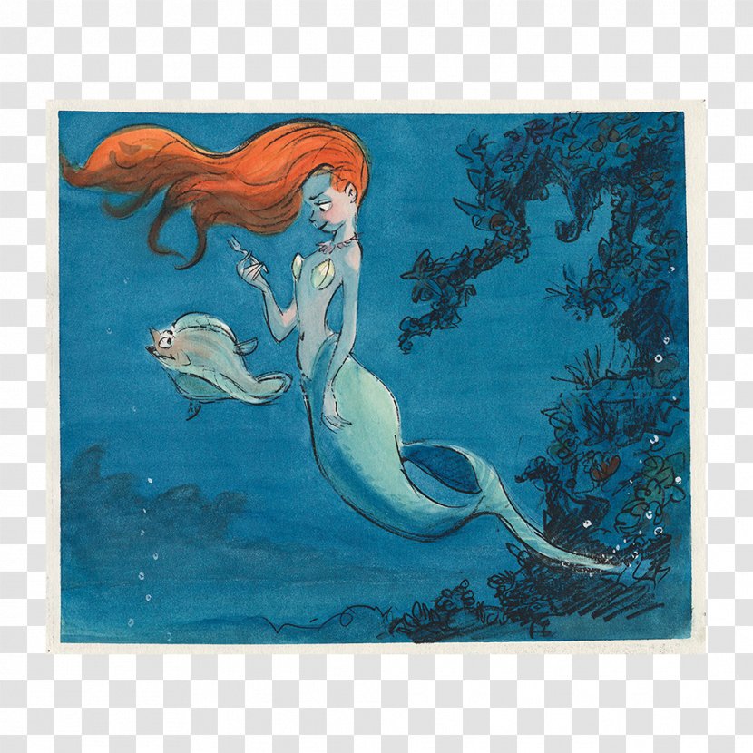 Ariel Disney Renaissance Concept Art The Little Mermaid - Drawing - Animator Transparent PNG