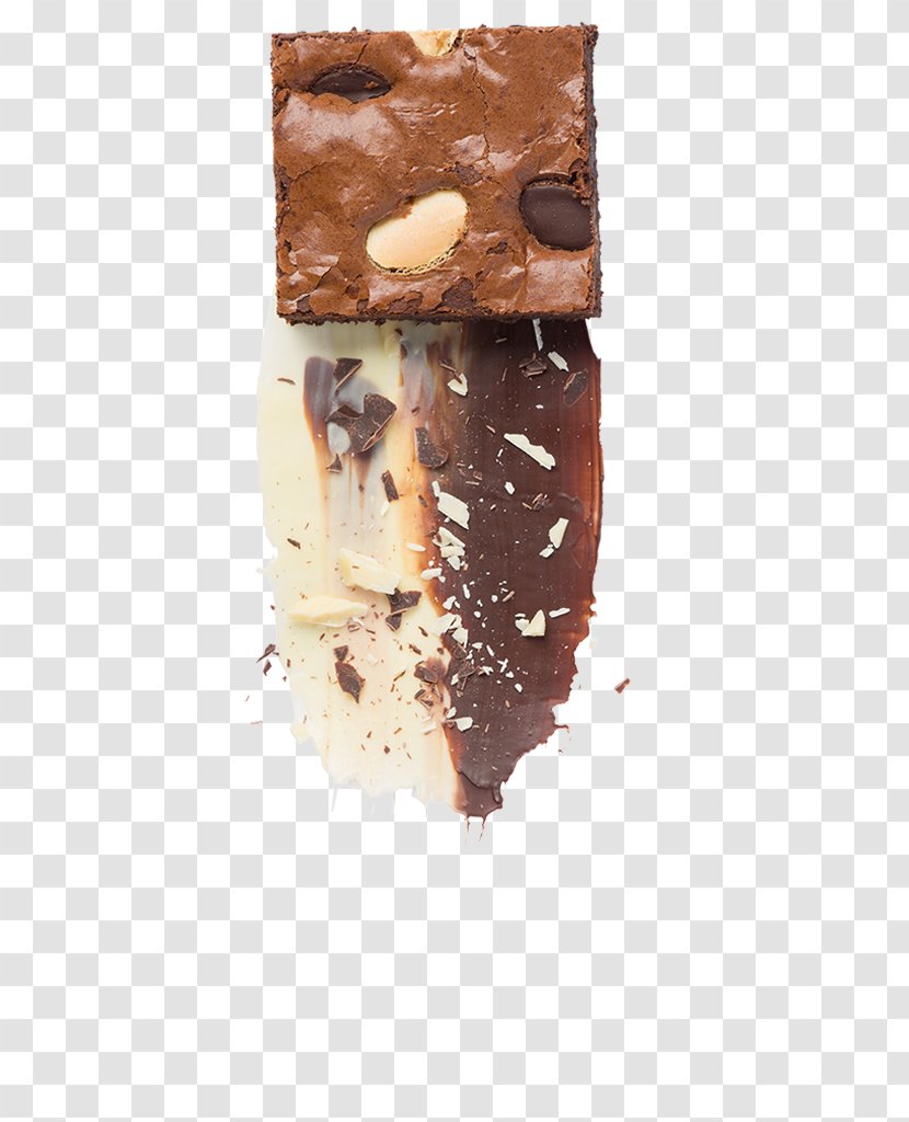 Chocolate Brownie White Fudge Praline - Brownies Transparent PNG