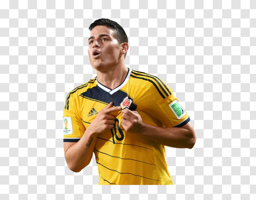 James Rodríguez 2018 World Cup 2014 FIFA Colombia National Football Team Brazil - T Shirt Transparent PNG