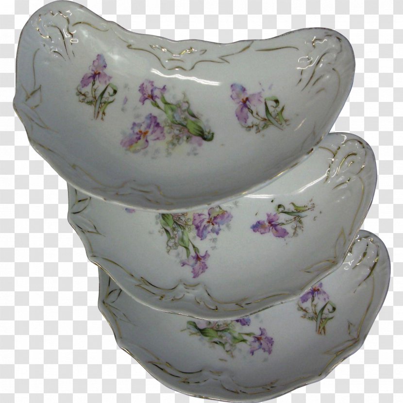 Porcelain China Painting Spode Tableware Bone - Hand Painted Purple Transparent PNG