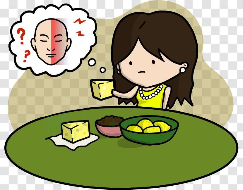 Migraine Symptom Paroxysmal Attack Food Clip Art - Communication - Yellow Transparent PNG