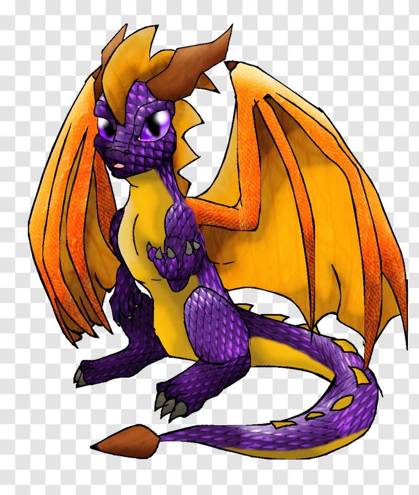 Dragon Cartoon Legendary Creature Supernatural - Purple Transparent PNG