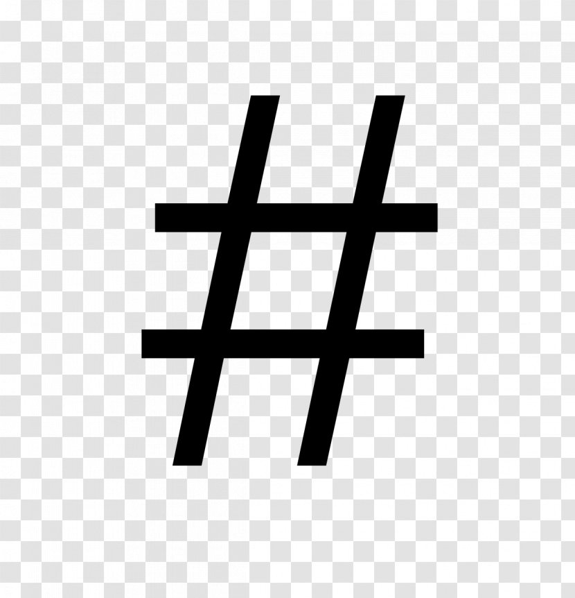 Social Media Hashtag Number Sign Blog - Flower - Typographic Transparent PNG