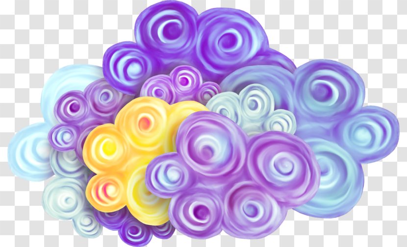 Color Clip Art - Tints And Shades - Creative Hand Colored Flowers In Cool Colors Transparent PNG