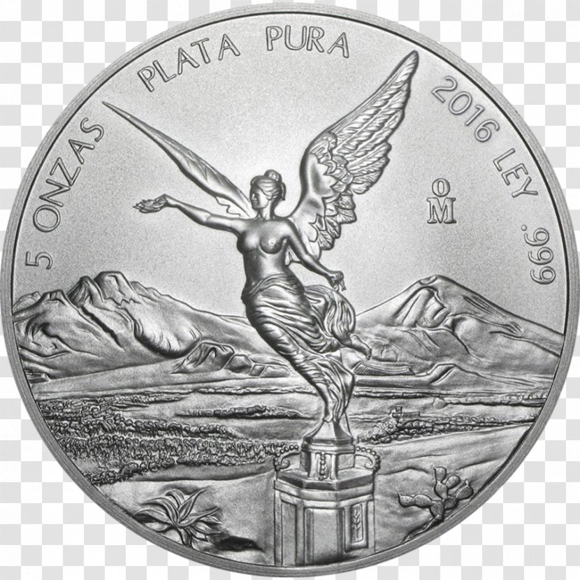 Libertad Silver Coin Ounce Bullion - Troy - Metal Transparent PNG