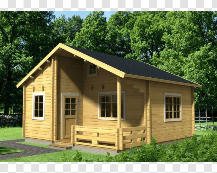 Log Cabin House Plan Prefabricated Home - Shed Transparent PNG