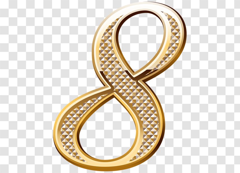 Number Gold Symbol Clip Art - Jewellery Transparent PNG