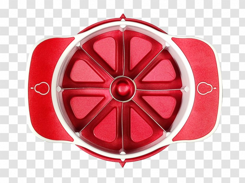 Red Wheel Automotive System Rim - Wet Ink Transparent PNG