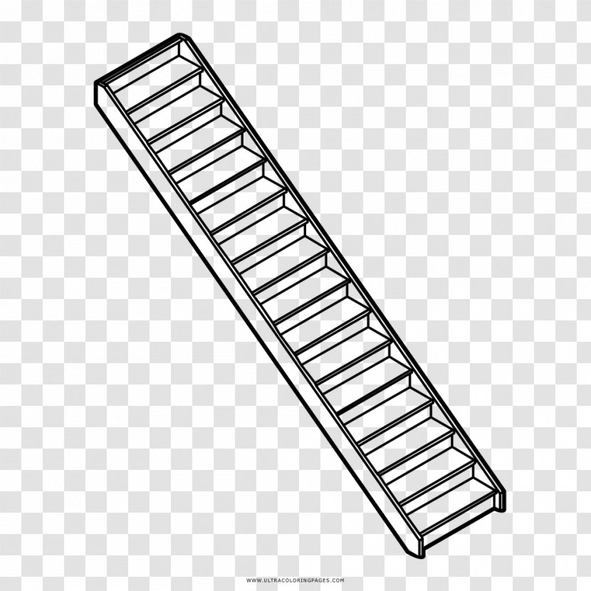 Drawing Stairs Coloring Book Architectural Engineering - Prints Clipart Transparent PNG