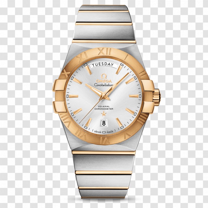 Omega SA Constellation Watch Coaxial Escapement Seamaster Transparent PNG