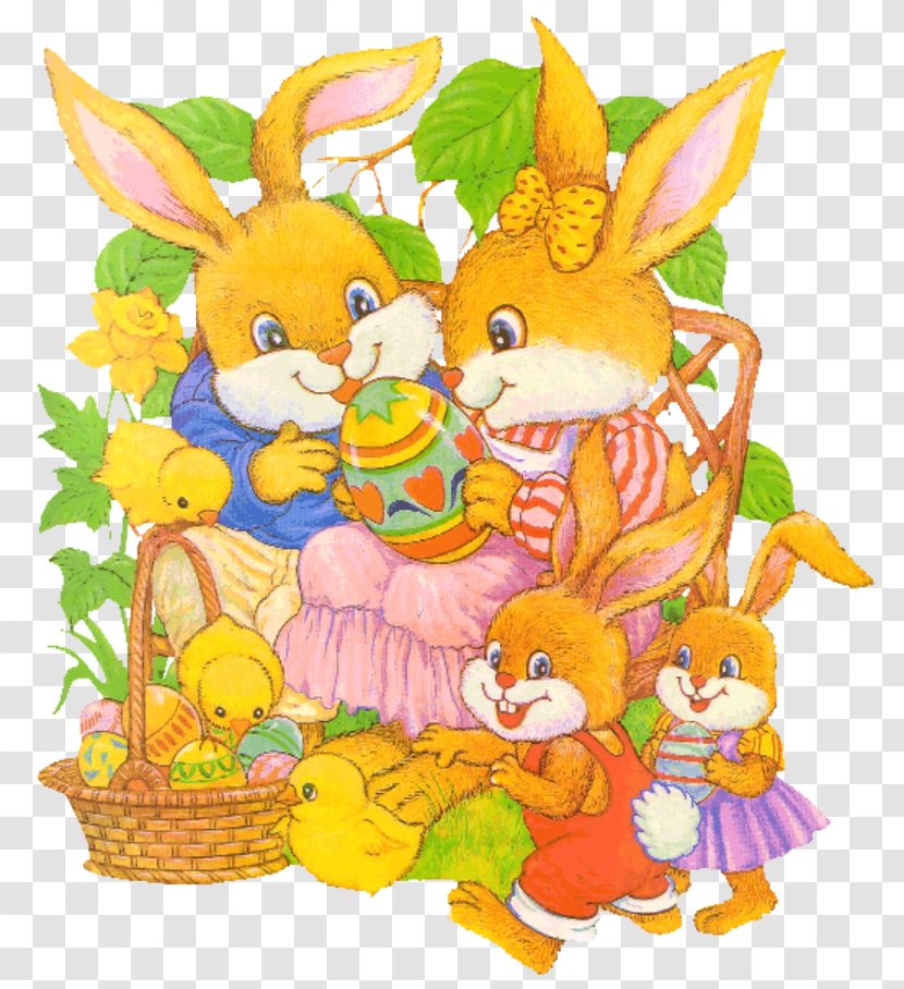 Easter Bunny - Cartoon Transparent PNG