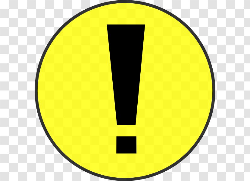 Warning Sign Clip Art - Yellow - Download For Free Transparent PNG