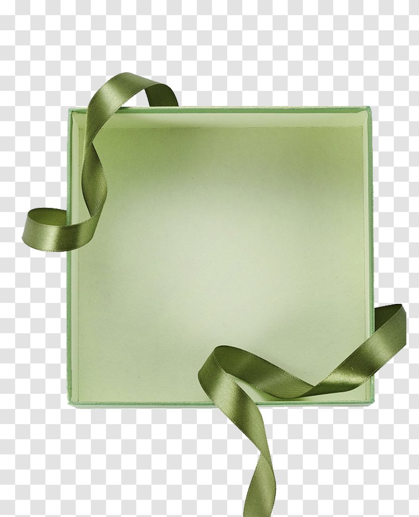 Green Gift Box - Rectangle - Empty Transparent PNG