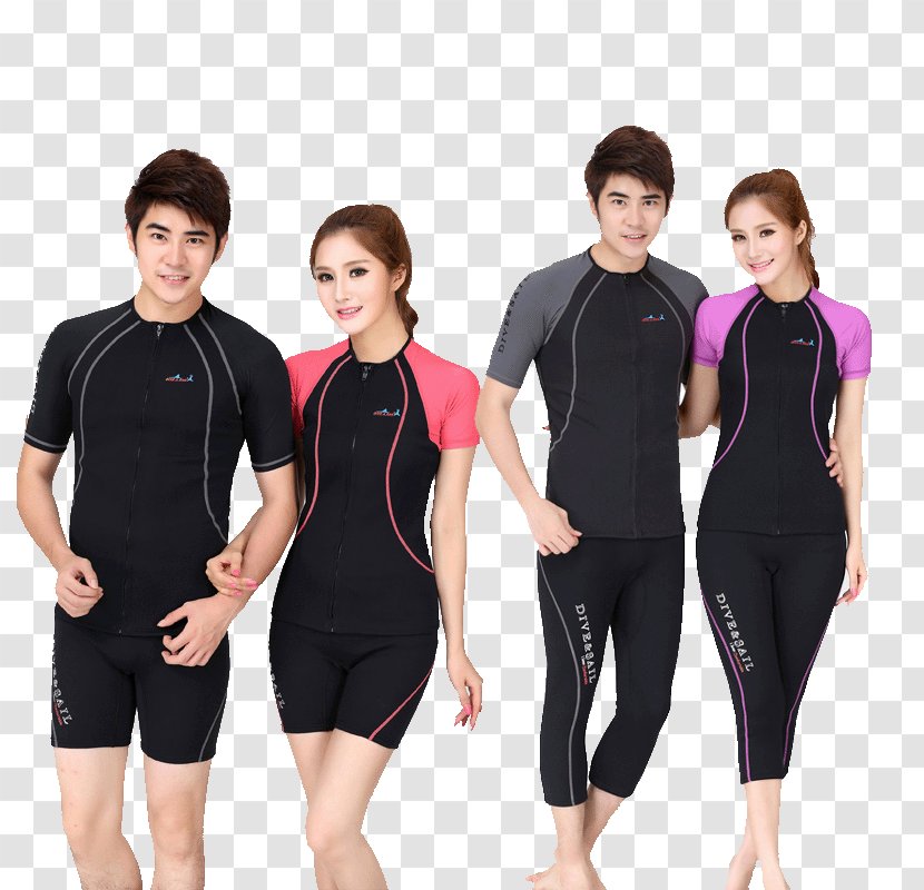 Wetsuit Clothing Sleeve Diving Suit Shorts - Taobao Decoration Transparent PNG