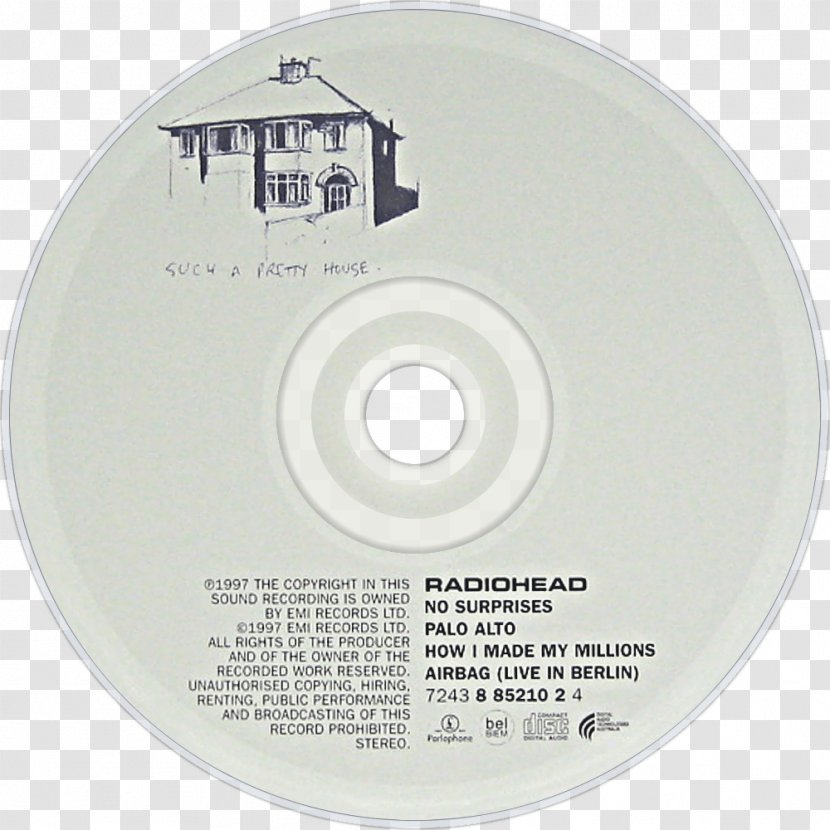 No Surprises Compact Disc Radiohead CD Single Parlophone Transparent PNG