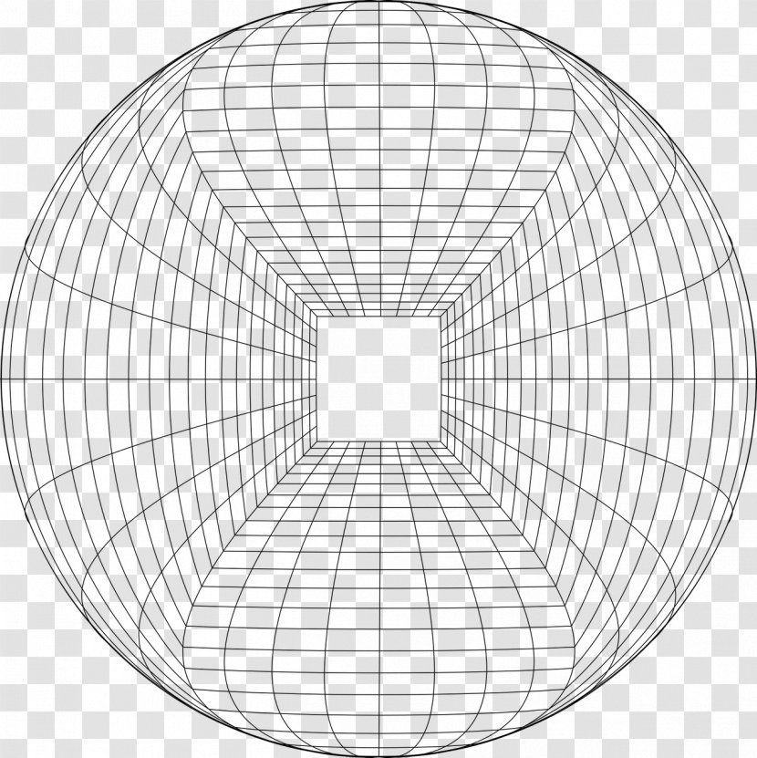 Perspective Grid Three-dimensional Space Fadengitter - Black And White - Spherical Transparent PNG