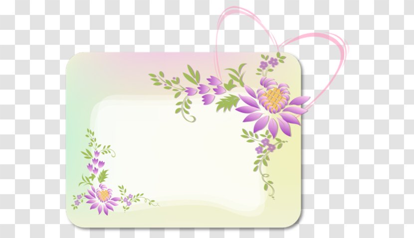 Clip Art - Flora - Floral Decoration Rectangular Borders Transparent PNG