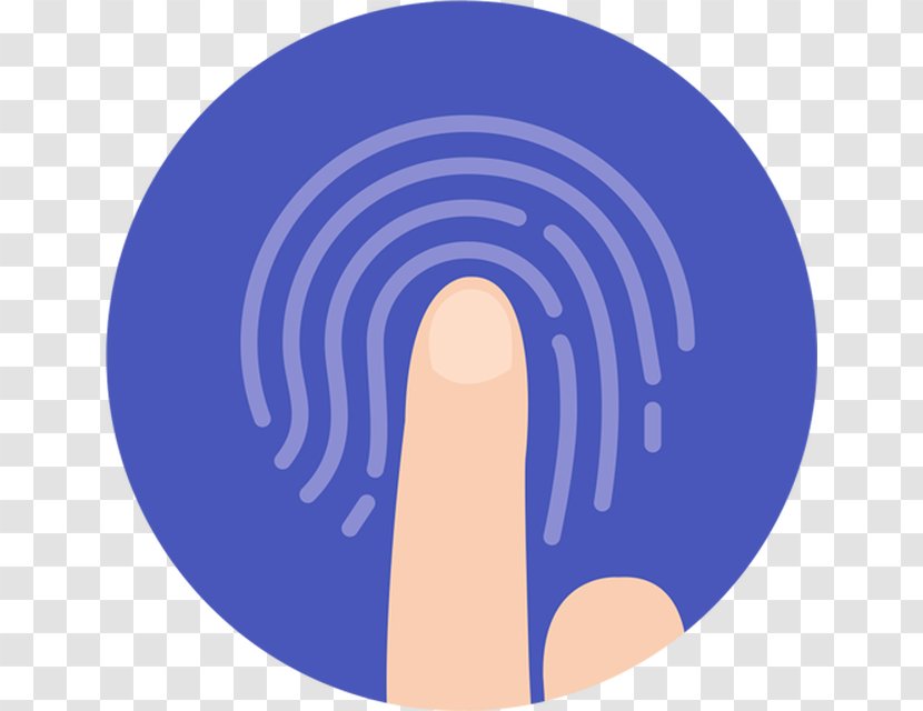 Fingerprint - Neck - Blue Transparent PNG
