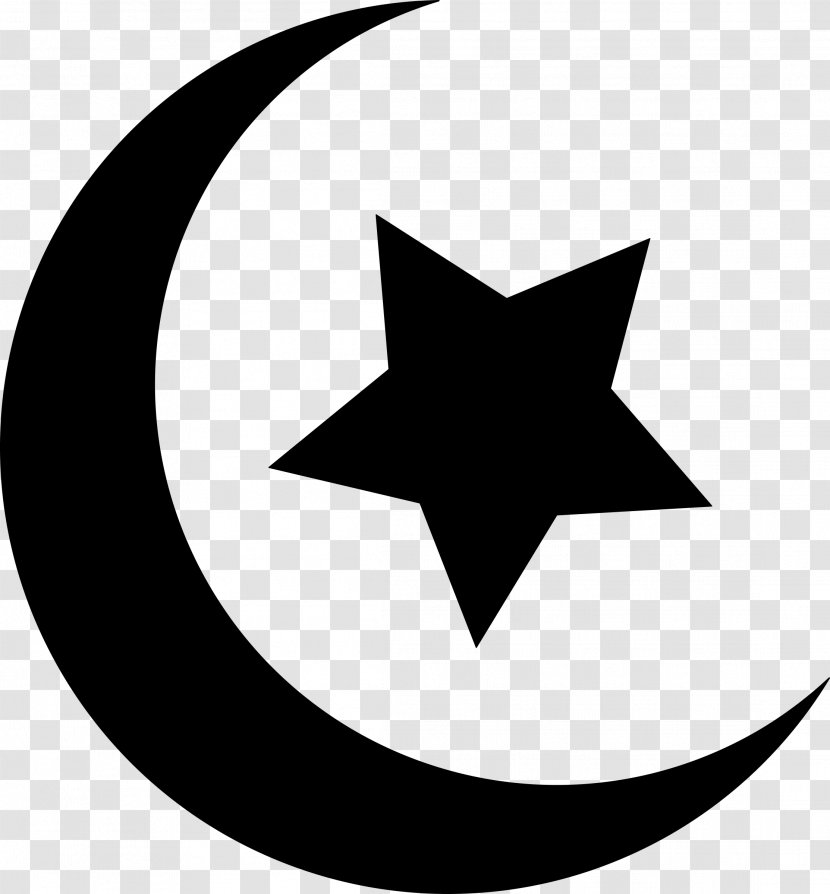Star And Crescent Symbol Clip Art - Ancient Islam Transparent PNG