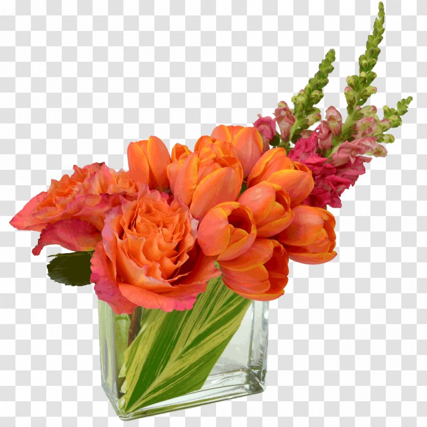 Floral Design Cut Flowers Flower Bouquet Artificial - Orange Transparent PNG