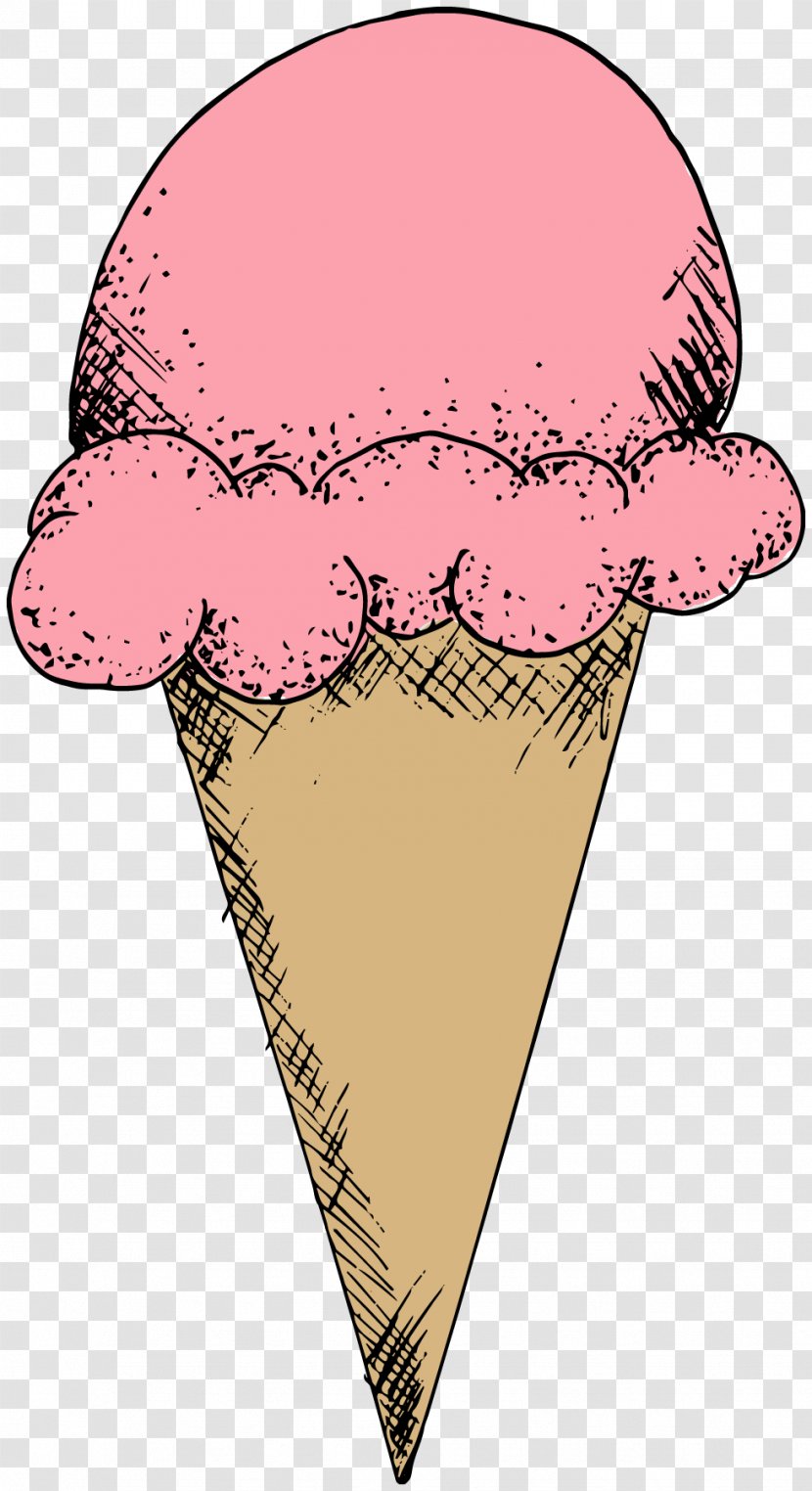Ice Cream Cones Cartoon Nose Pink M Transparent PNG