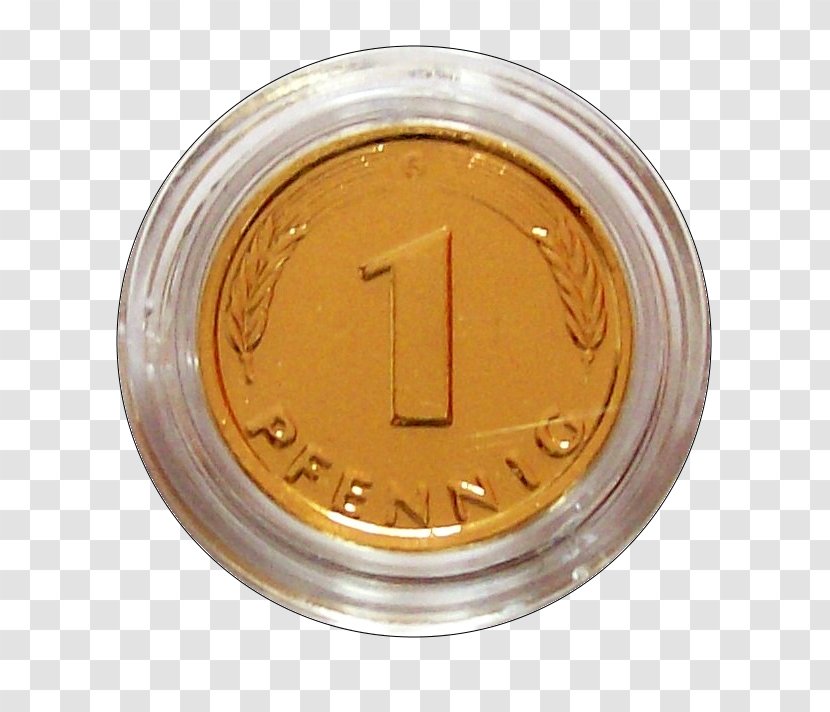 Gold Coin Germany Pfennig Carat - Birthday Transparent PNG