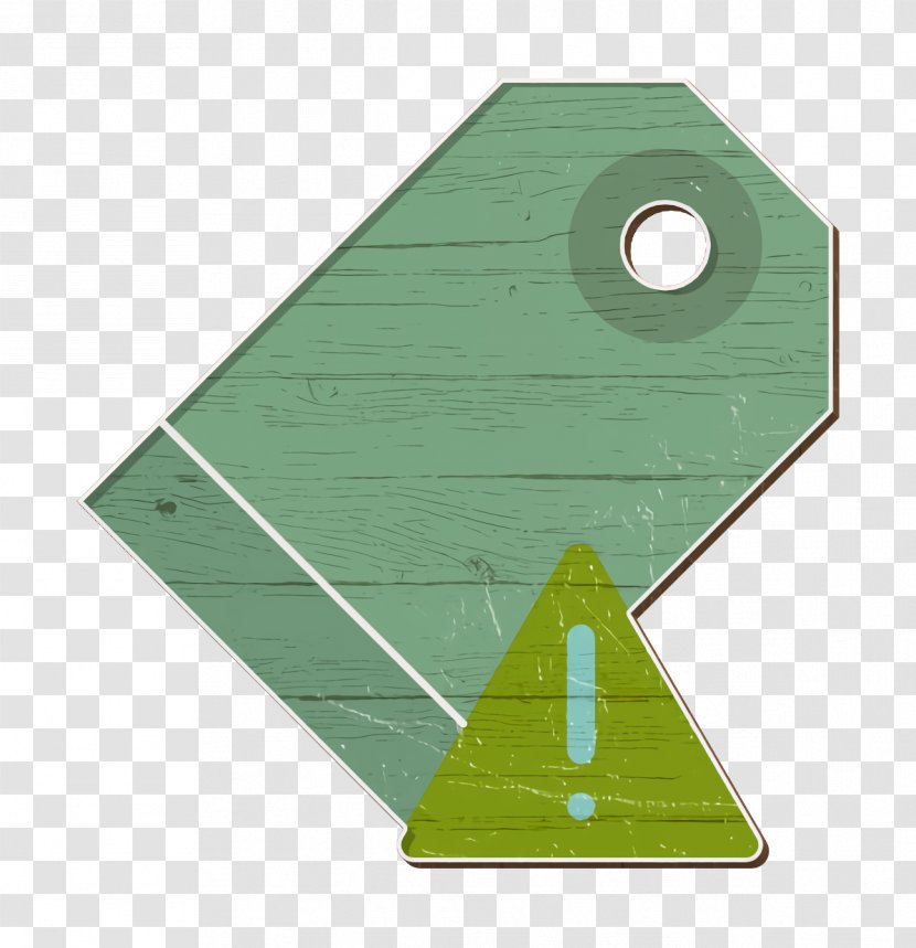 Interaction Assets Icon Label Price Tag - Triangle Green Transparent PNG