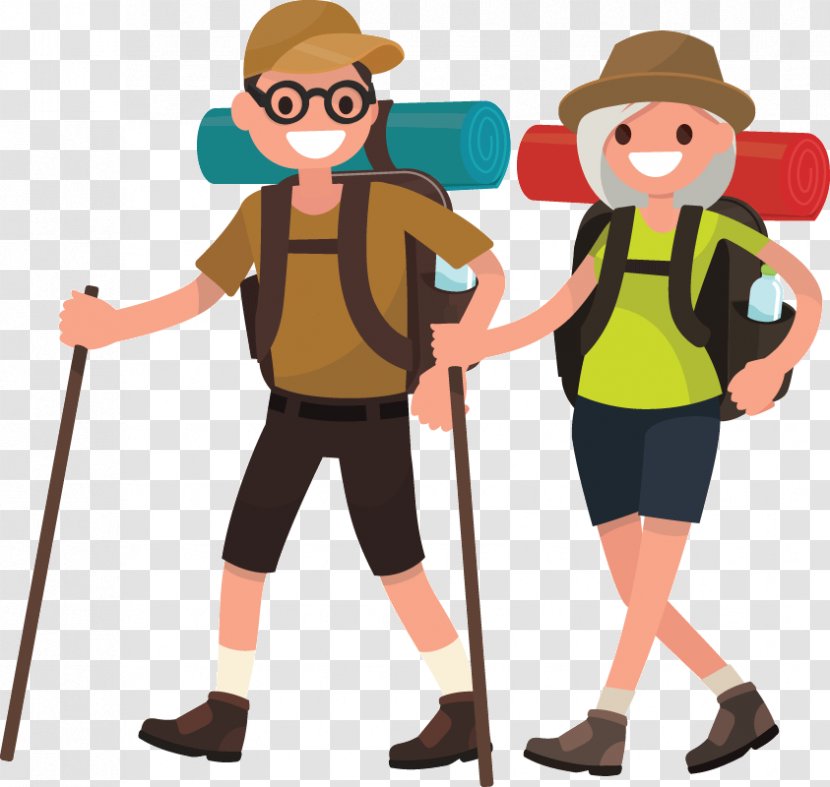 Hiking Drawing Clip Art - Backpacking Transparent PNG